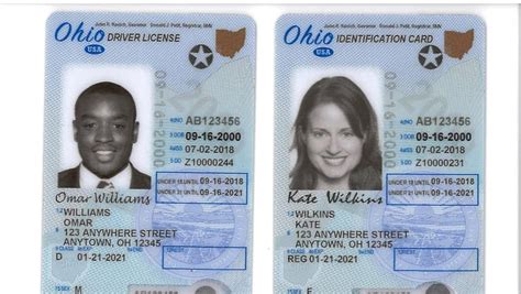 Ohio driver's license identification